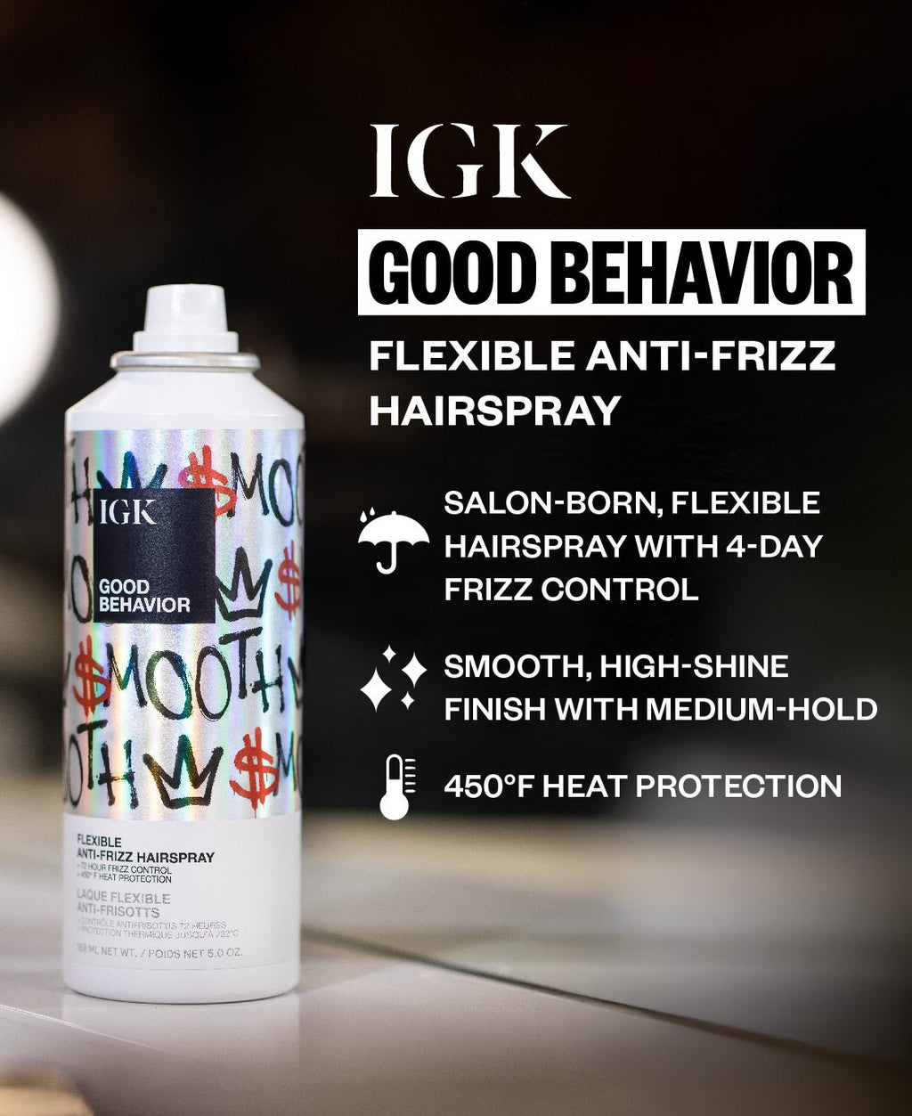 Good Behavior Flexible Anti-Frizz Hairspray